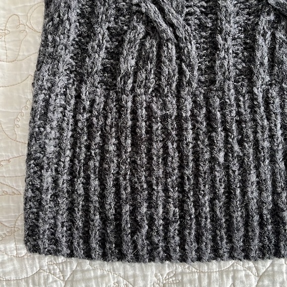 Nine West Vintage America Jeans, 3-Button Knit Cardigan, Black/Gray - Large - Picture 3 of 11